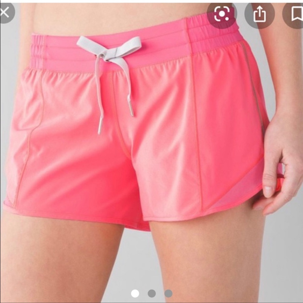 Hot pink lululemon hottie hot shorts